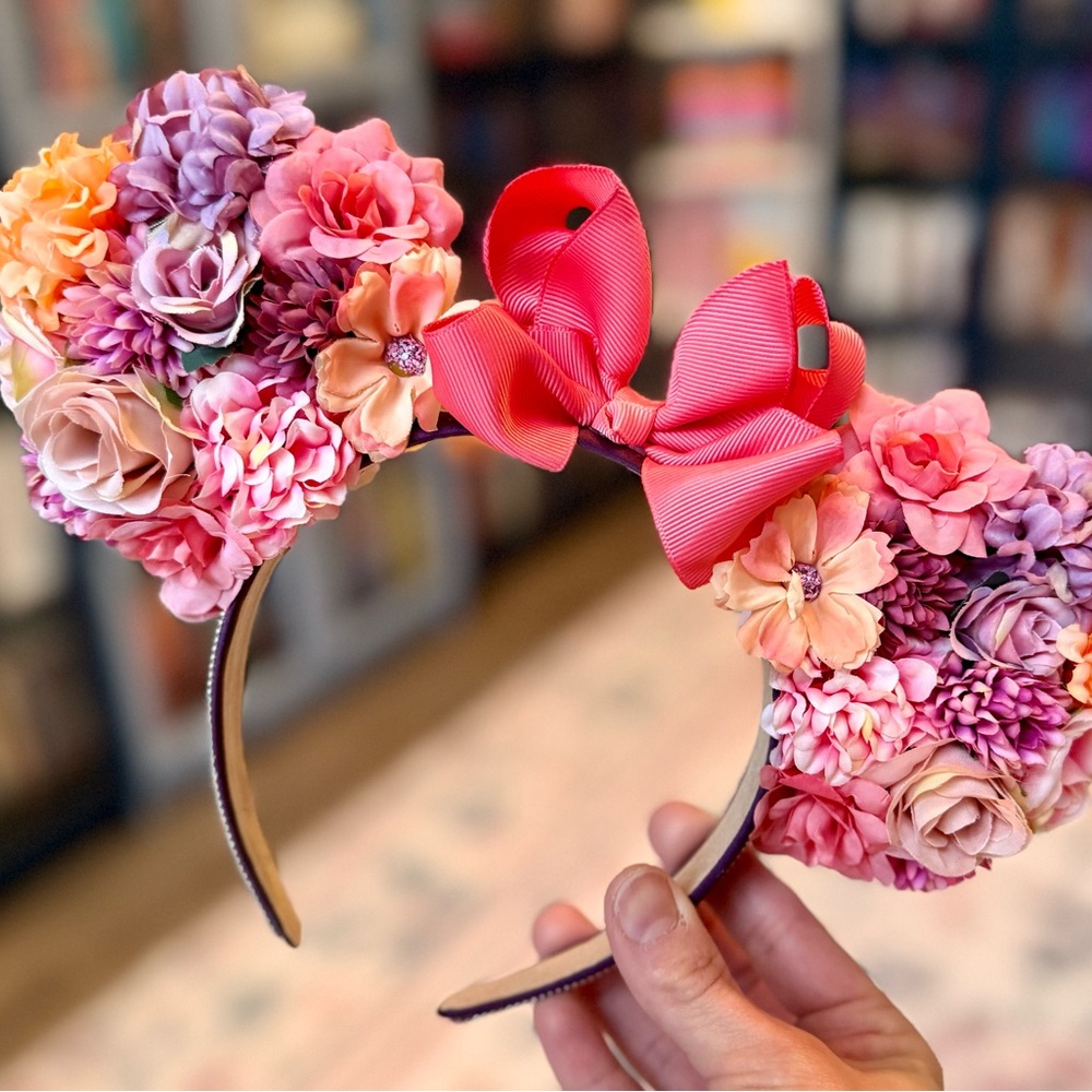 SOLD Custom Floral Mickey Mouse Inspired Ears Headband 🌺